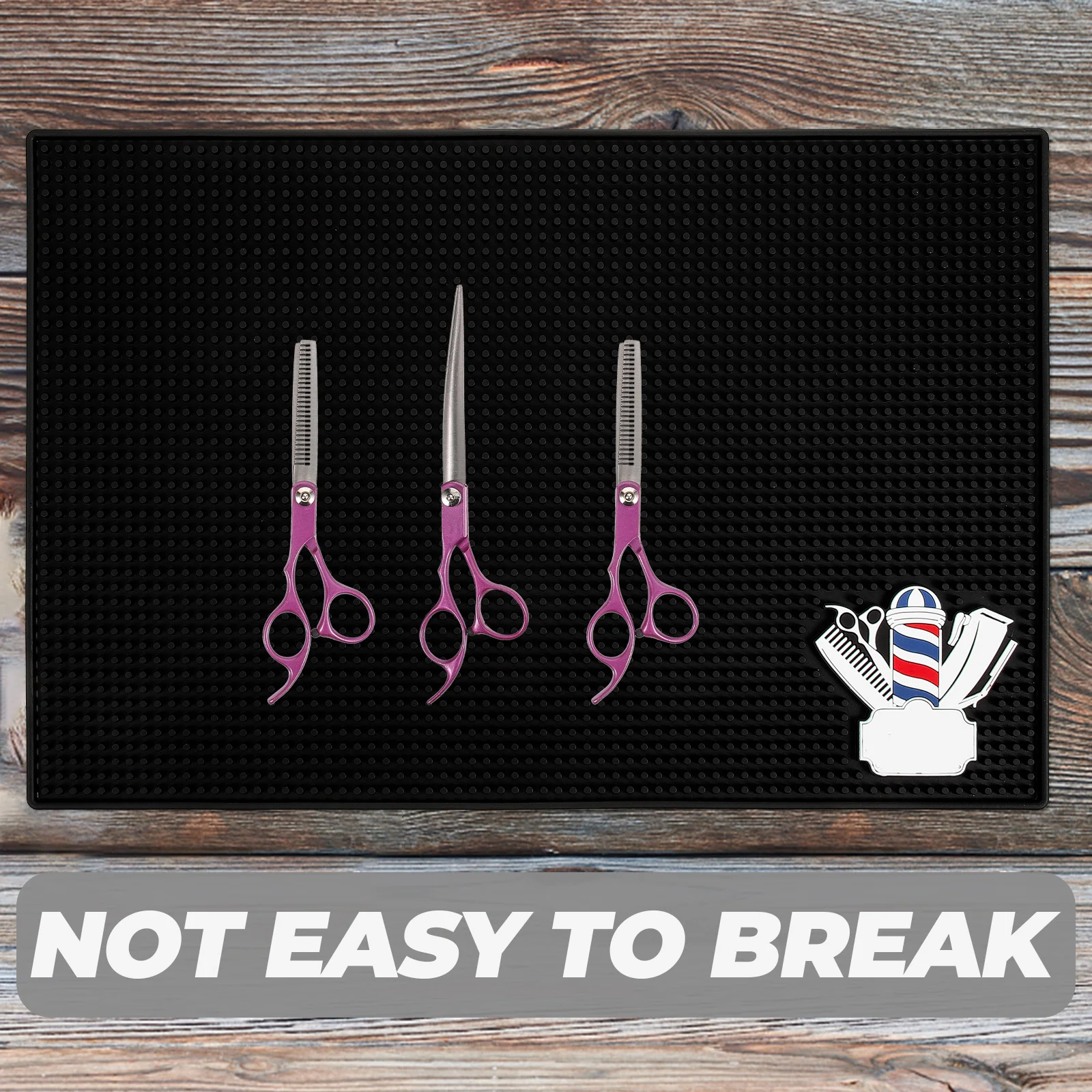 

Silicone Barber Mat Non Slip Organizer for Hair Salon Tools Clippers Combs Scissors Barber Mat