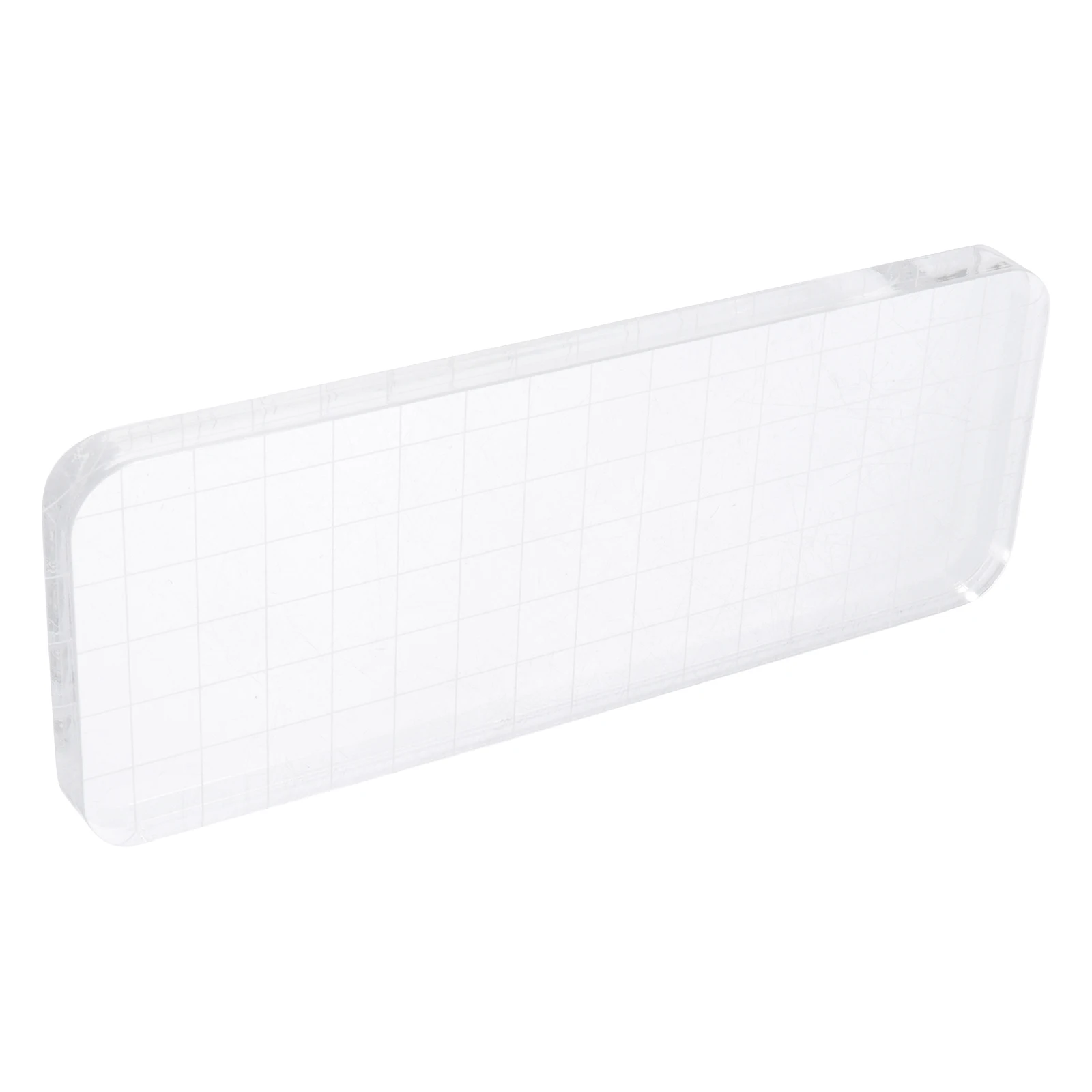 

Clear Acrylic Stamp Block Durable Hard Stamping Tool for DIY Invitations Scrapbook Cards Calendar Stamp Accessory