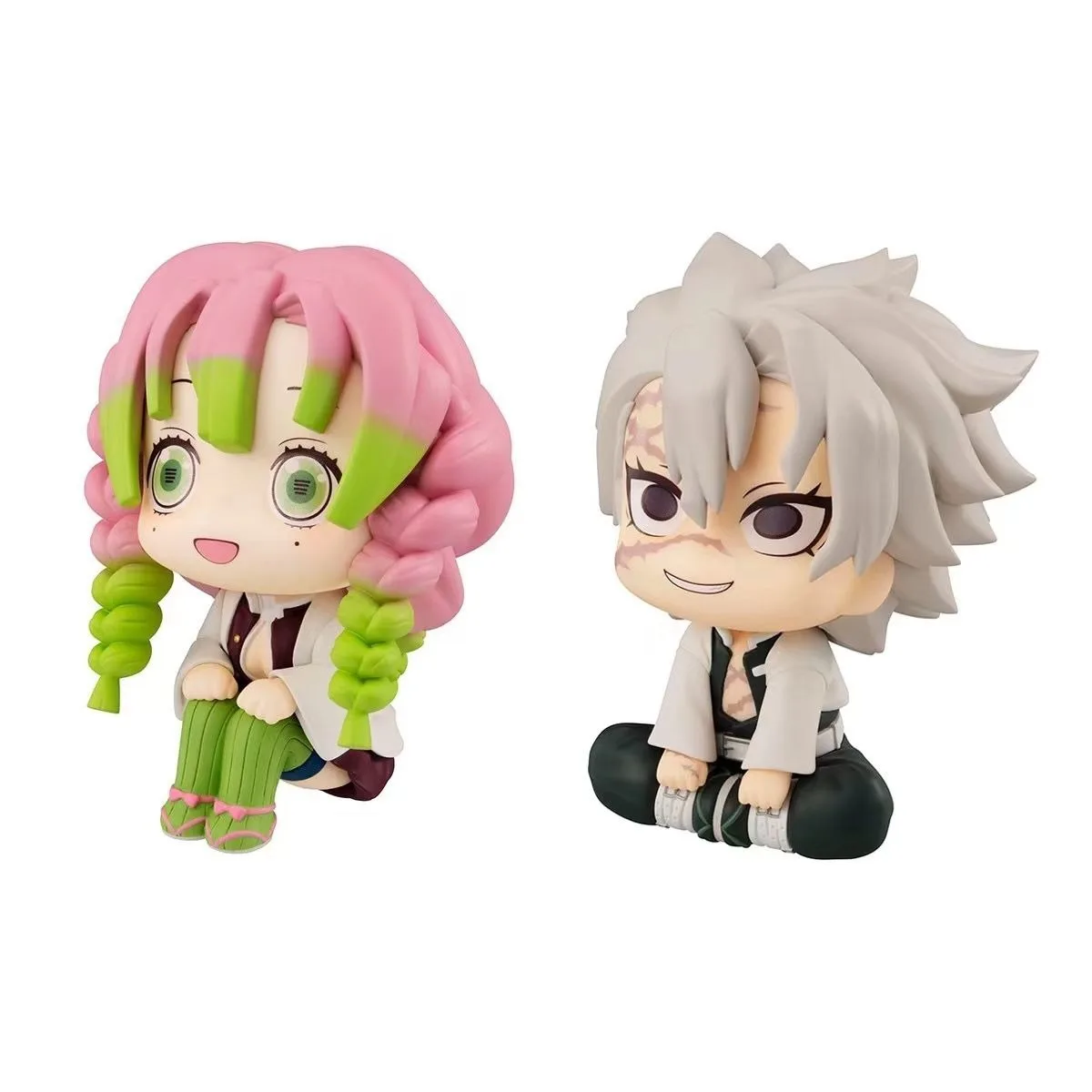 Demon Slayer Action Figures Kanroji Mitsuri Shinazugawa Sanemi Anime Figure Cute Q Version Model Collect Decoration Toy Gift