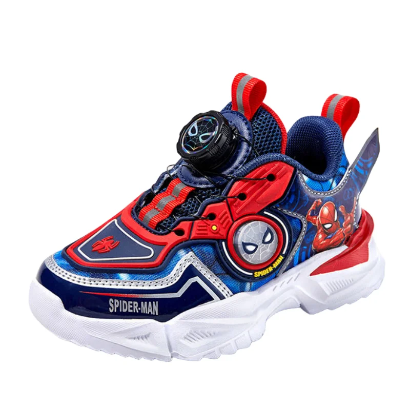 Marvel Spiderman Boys Spring and Autumn Children's Cartoon Cute Fashion Versatile Casual Western Style Children's Sports Shoes