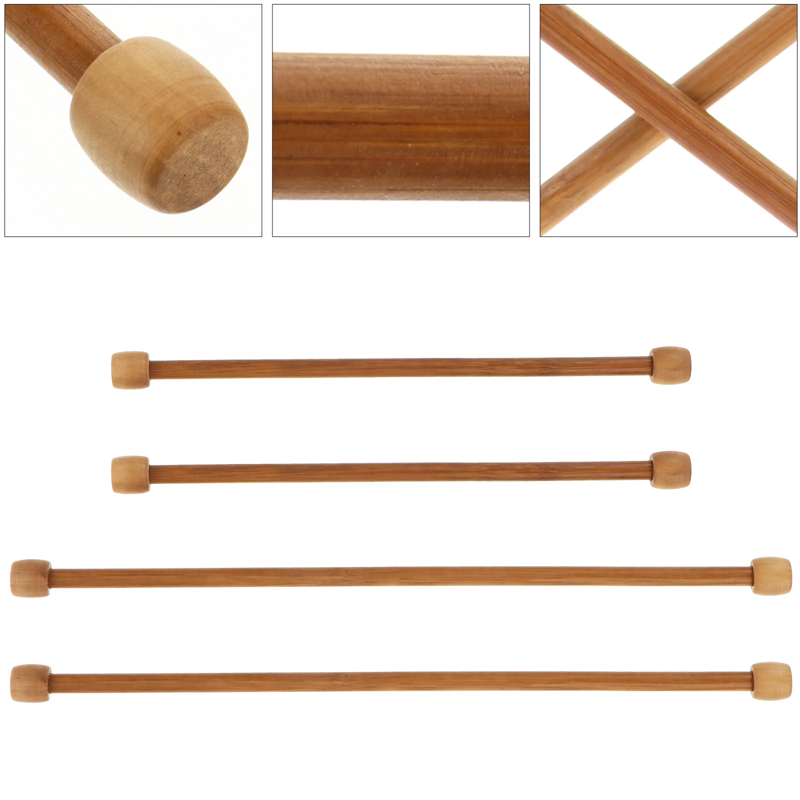 4 Pcs Accessories Hanging Rod Heavy Duty Garment Rack Bamboo Tapestry Horizontal Flag Rods