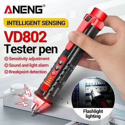 Non-contact AC Voltage Detector Tester ANENG VD802  Meter Voltage 12V-1000v Pen Style Electric Indicator LED voltage meter tools