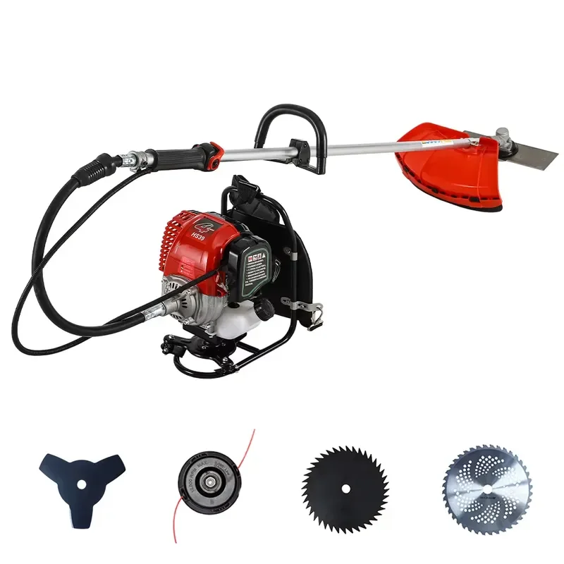 Backpack Brush Cutter 4-Stroke Petrol Brush Cutter Industrial Backpack Brush Cutter Forestry Heavy