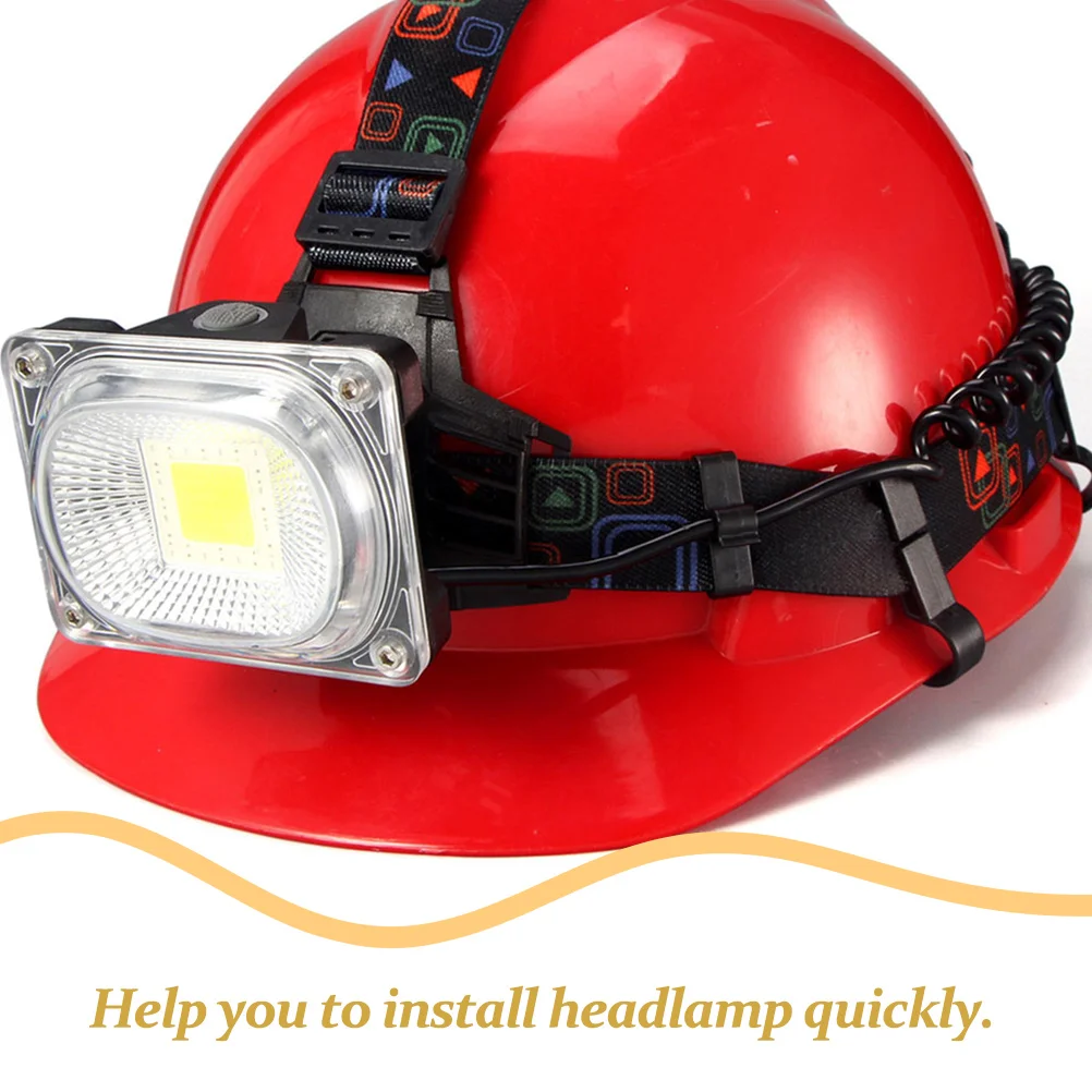 20 Pcs Headlight Buckle Hard Hat Clip on Side Clips to Weave Plastic for