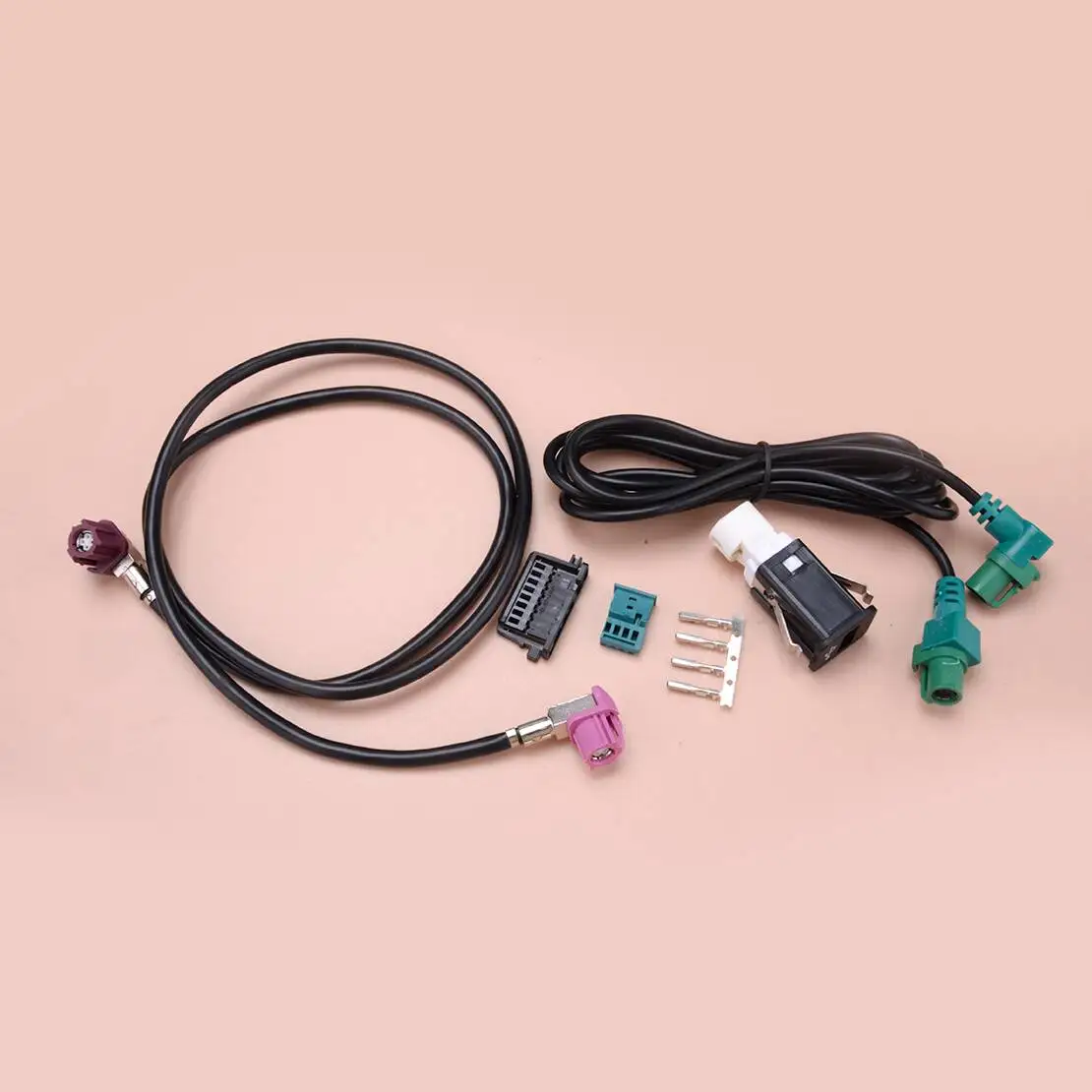 CITALL Retrofit Navigation Video Cable Harness USB Switch Socket fit for BMW CIC Head Unit F10 F15 F20 F25 F30