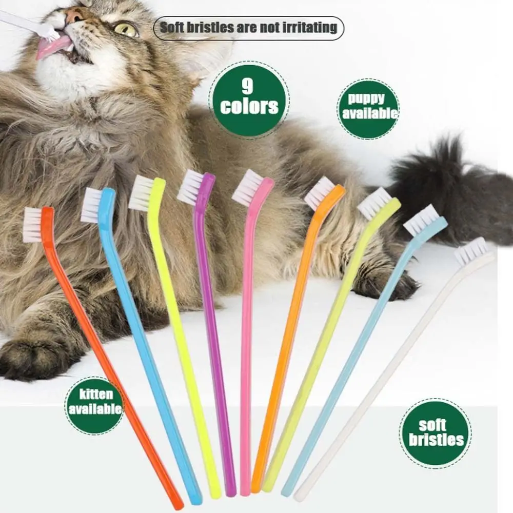 Dog Toothbrush Teeth Cleaning Bad Breath Care Nontoxic Tooth Brush Tool Dog Cat Cleaning Supplies Pets Accessories