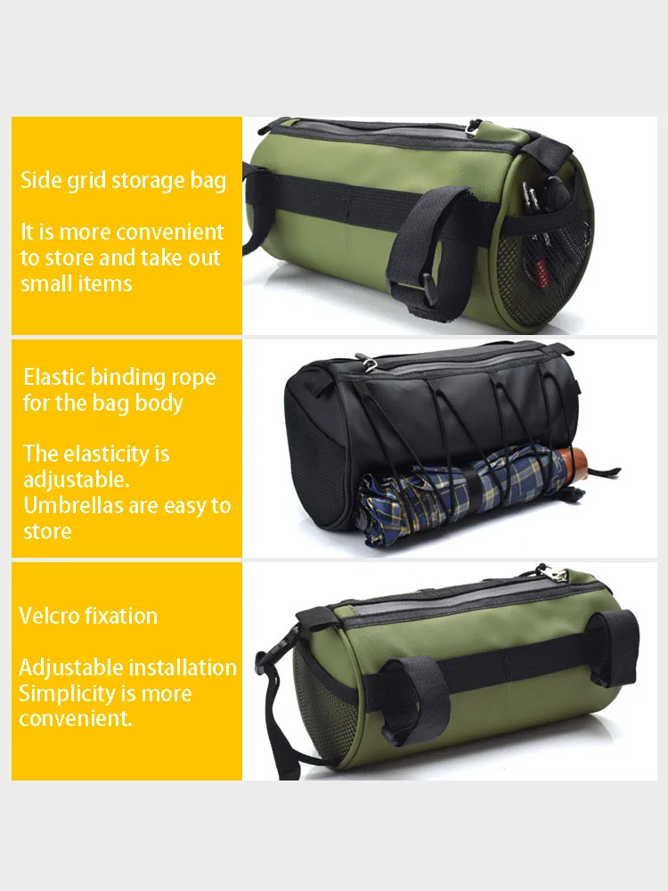2L 5L Fahrradlenkertasche, Fahrrad-Fronttasche, Umhängetasche, Aufbewahrungstasche mit Schultergurt für Rennrad, Mountainbike, Radfahren, Reisen – Detail 5