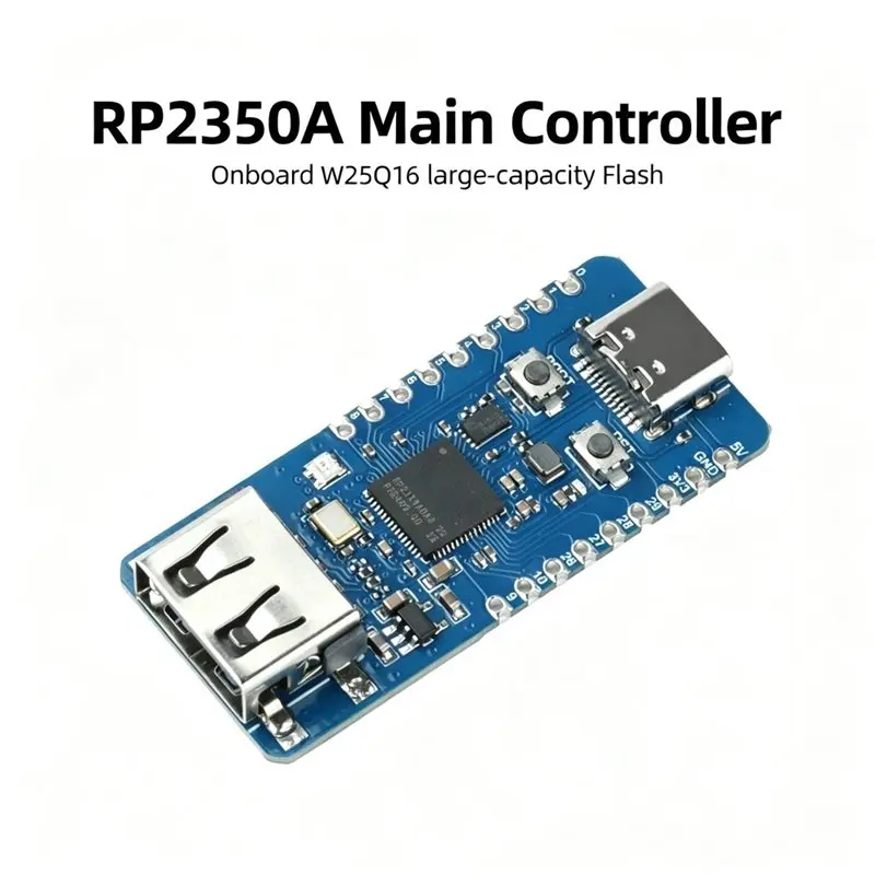 B49C RP2350-USB-A Microcontroller Board For Raspberry Pi Pico 2 Type-C Interface Development Board For DIY Electronic Project