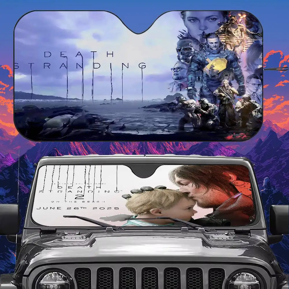 

Role Playing Adventure Game D-Death S-Stranding 2 Car SunShade Car SunShade Car Window Windscreen Cover Sun Shade Auto Sun Visor