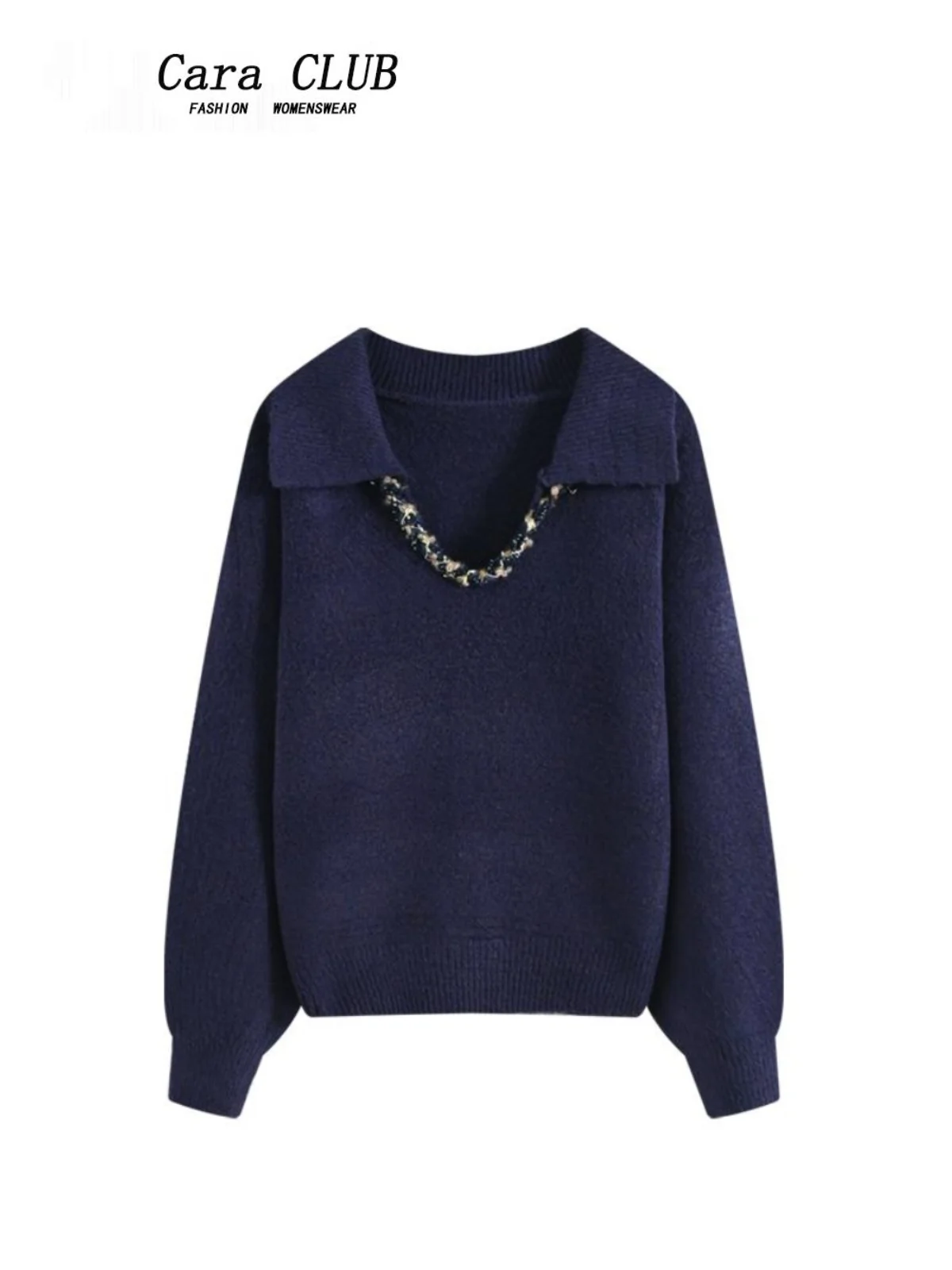 

plus Size Long Sve Knitted Sweater Women Spring Loose Belly Cover Slimming Effect Comfortable Fit Casual Wear Korean Sle