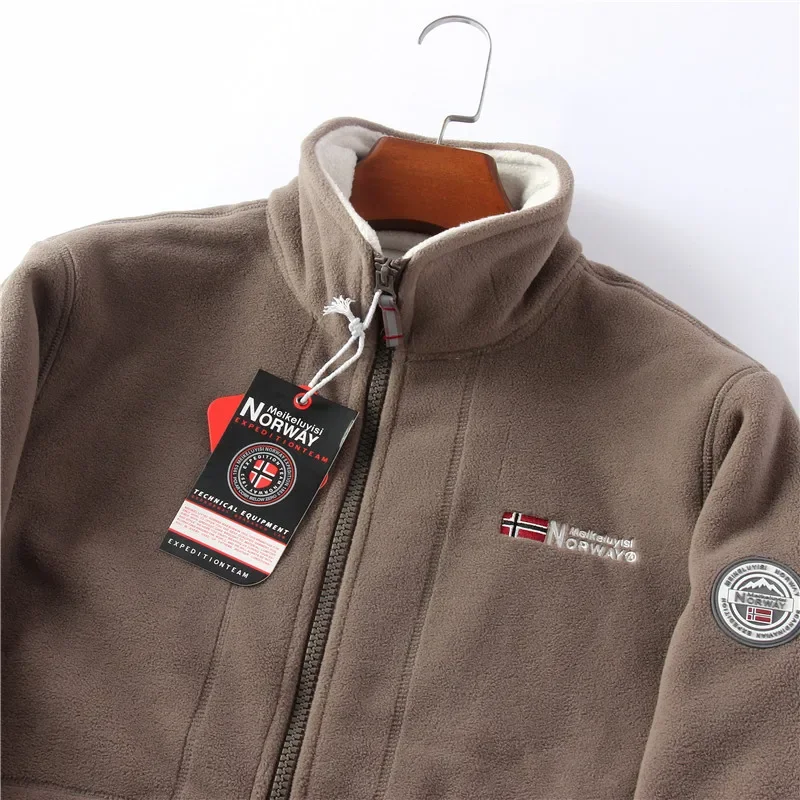 Men's Thick Fleece Jacket Autumn Winter Casual Coat