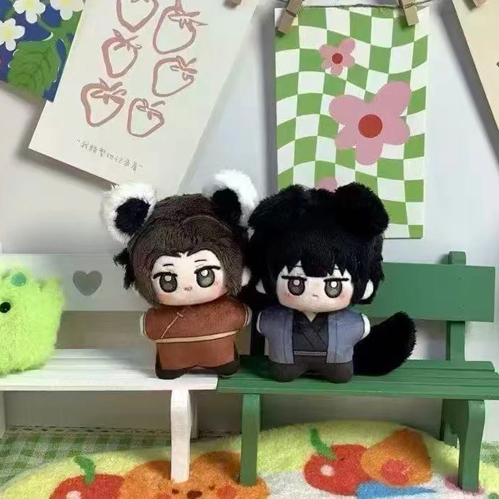 10cm Cosplay Axis Anime Powers Character Hetalia Kiku and Wang Yao Plush Toys Cute Keychain Stuffed Plushie Doll Bag Pendant