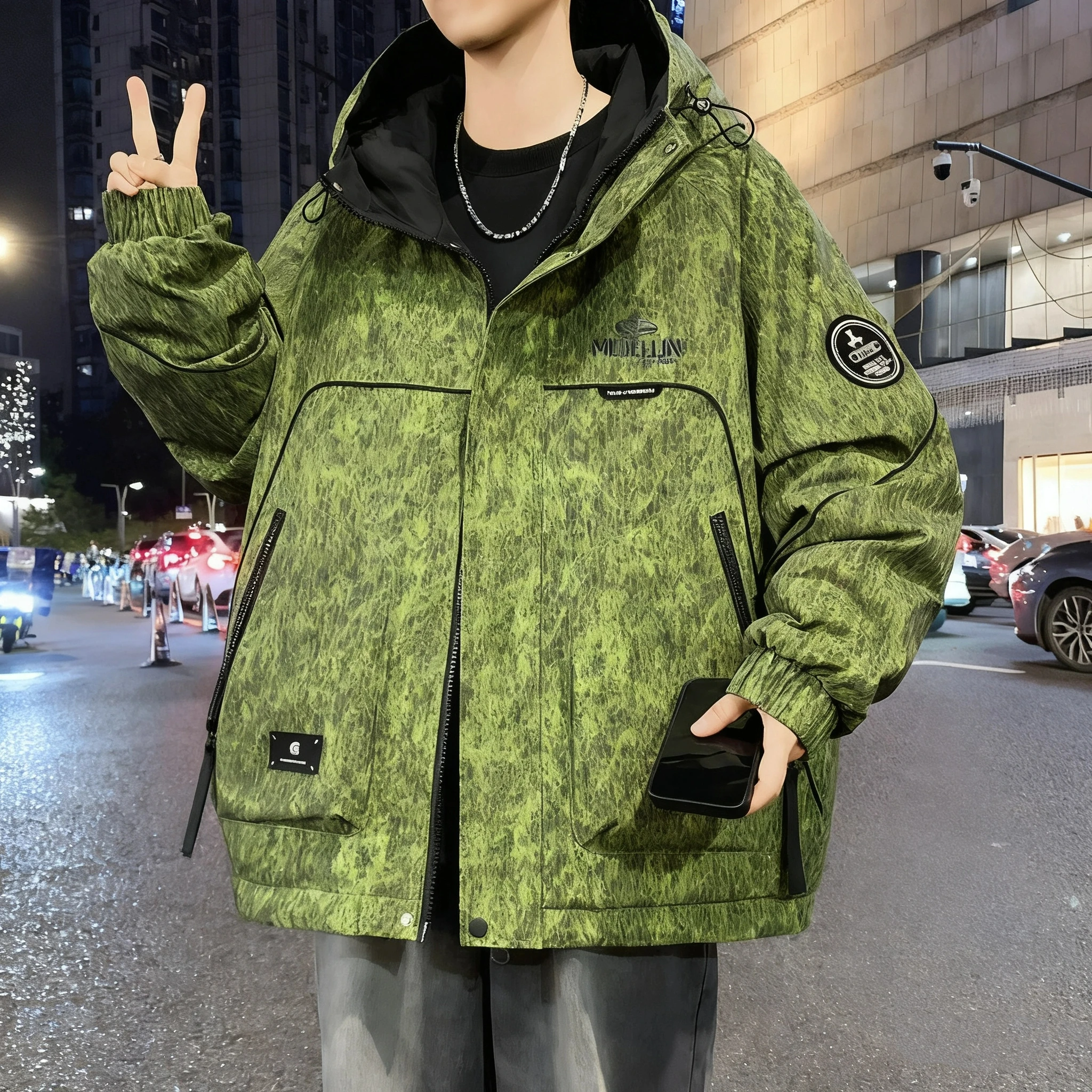 

High Quality Fashion Jacket for Men 2025 New Style Hooded Coat Streetwear Trendy Casual Style Popular Men's Jacket