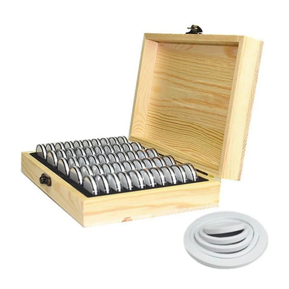 

Solid Wood Coin Collection Box Protective Storage Type Coin Protection Box Packaging Box Commemorative Box Home Display