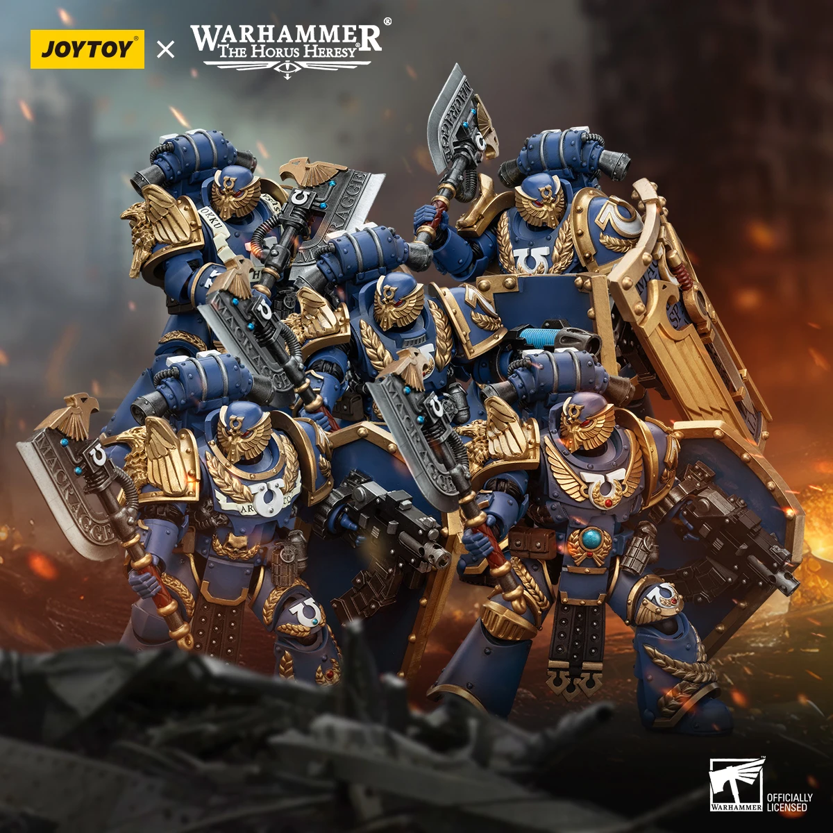 [متوفر] JOYTOY Warhammer 30K 1/18 شخصية الحركة Ultramarines Remus Ventanus Invictarus Suzerain نموذج فرقة ألعاب أنيمي