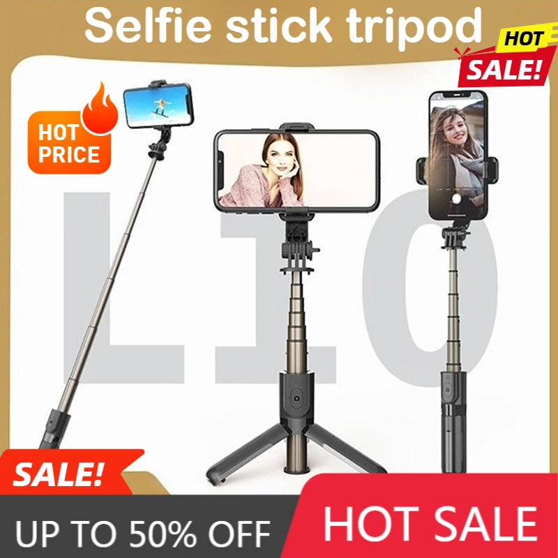 

L10 phone stand selfie stick tripod aluminum alloy Bluetooth wireless remote control video live mini desktop