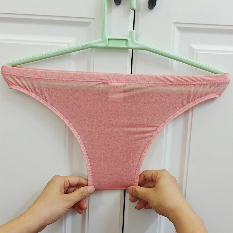 ملابس داخلية مثيرة للرجال من قماش الجاكار Tanga دانتيل رفيعة للغاية وشفافة سريعة الجفاف ملابس داخلية مرنة مثيرة منتصف الخصر بيكيني مثلي الجنس الاباحية كلسون