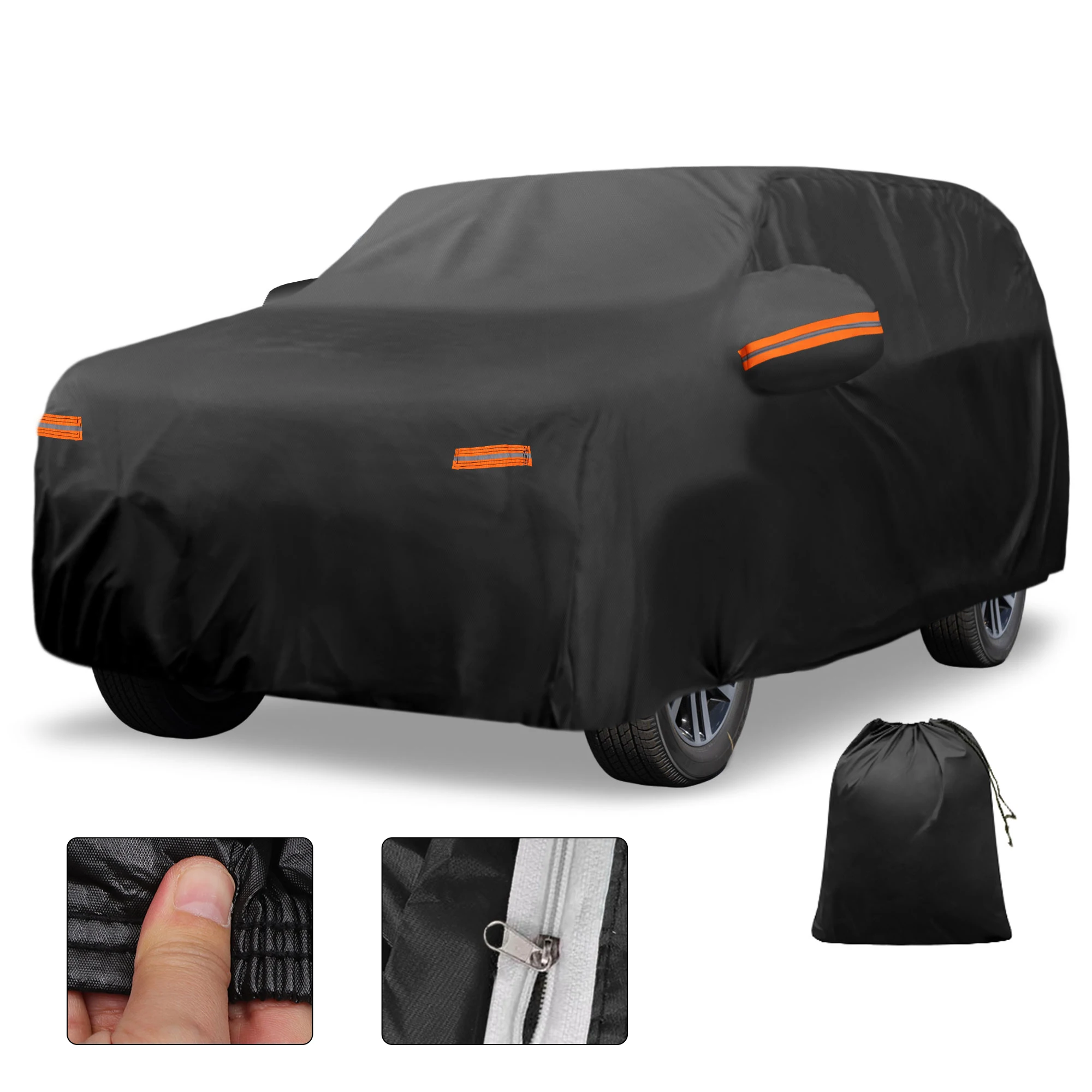 

Автомобильный чехол Motoforti, уличный водонепроницаемый защитный чехол от солнца и дождя с молнией левой боковой двери 210D-PU для Kia EV9