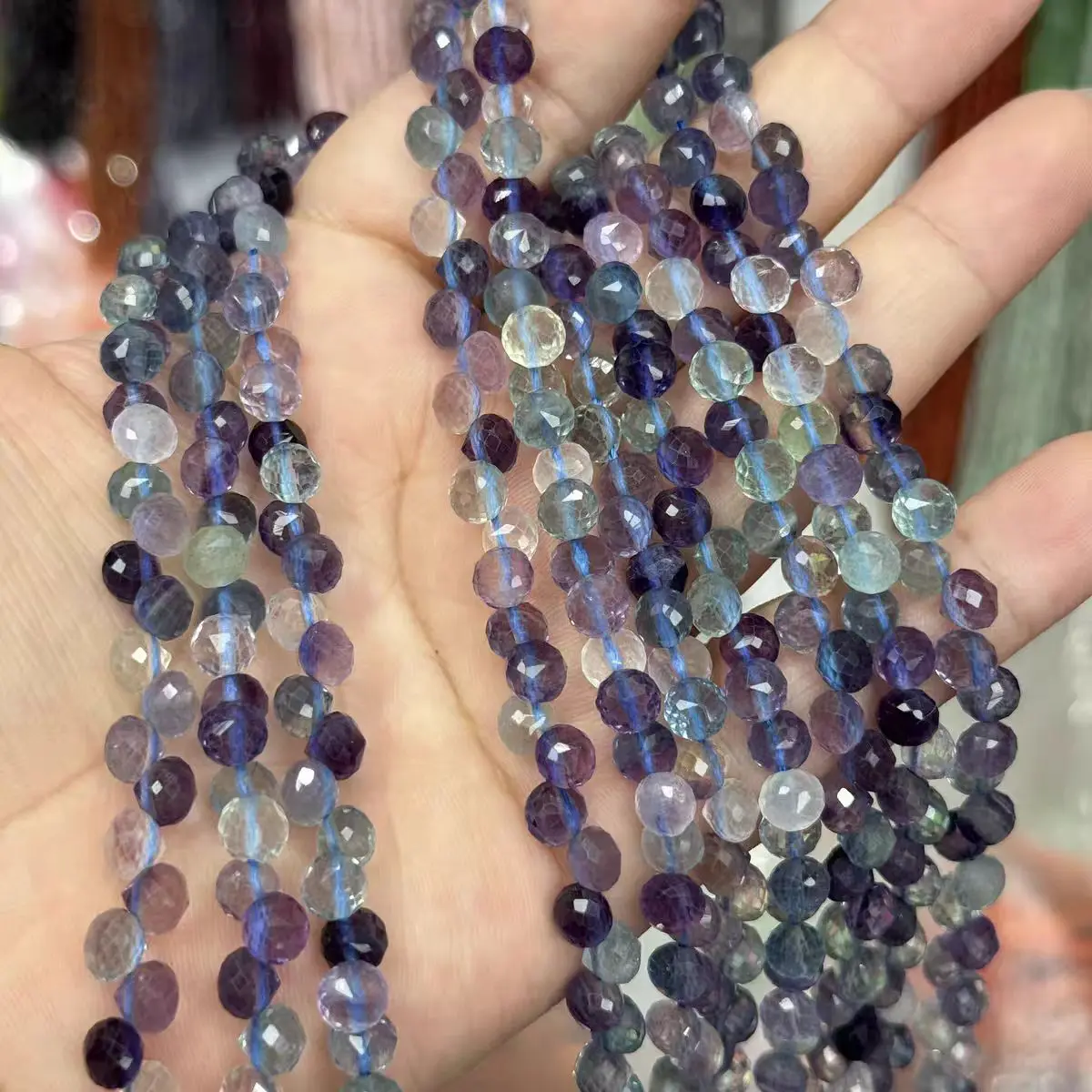 

Флюоритовые бусины-капли, граненые, фиолетовые, 5*7 мм, натуральные, для самостоятельного изготовления ювелирных украшений, ожерелий, 38 см, FPPJ, оптовая продажа, россыпью.