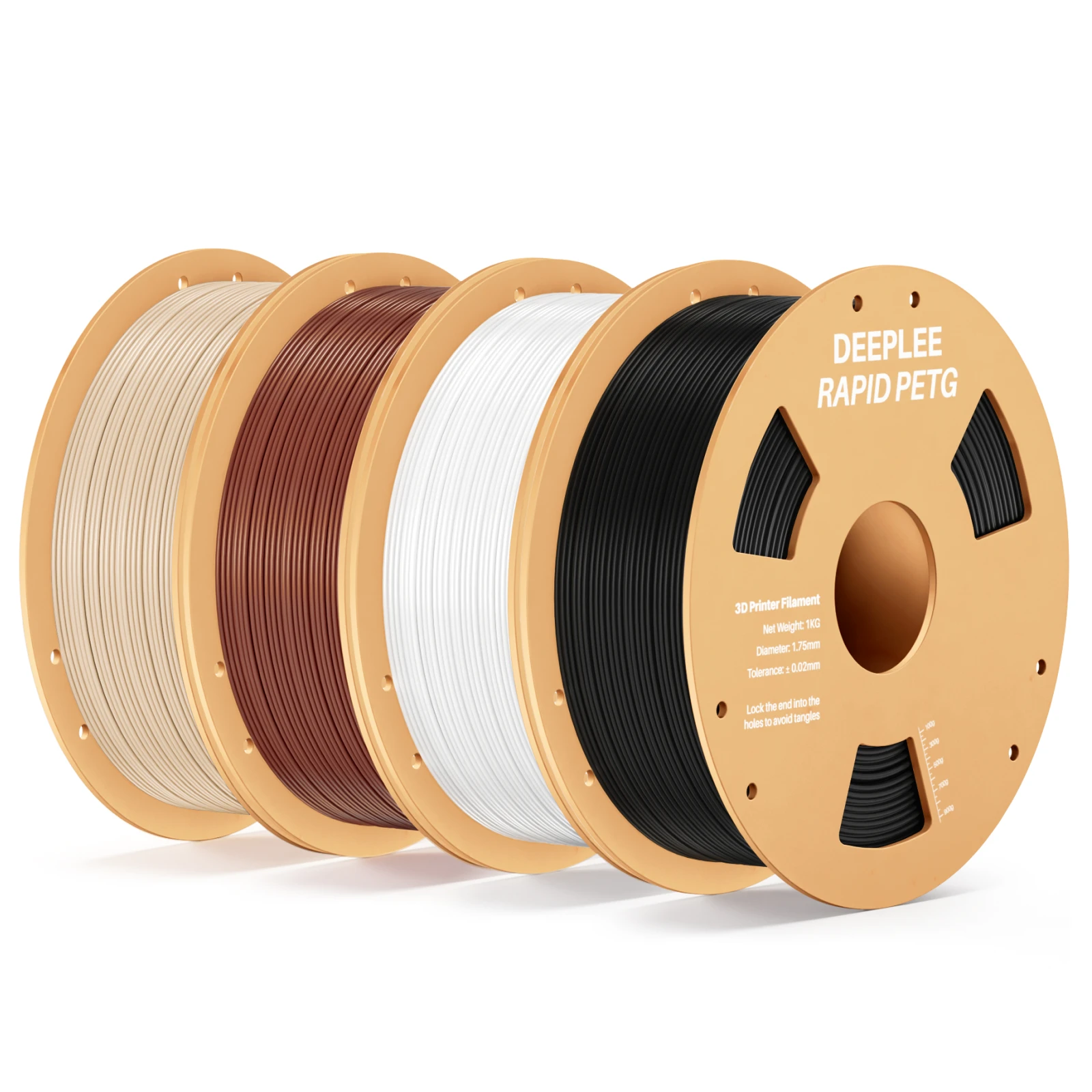 DEEPLEE 2KG RAPID PETG Filament 1,75mm für Neptune 4 Plus/Max High Flow, Stoßfestes 3D-Druck PETG Filament
