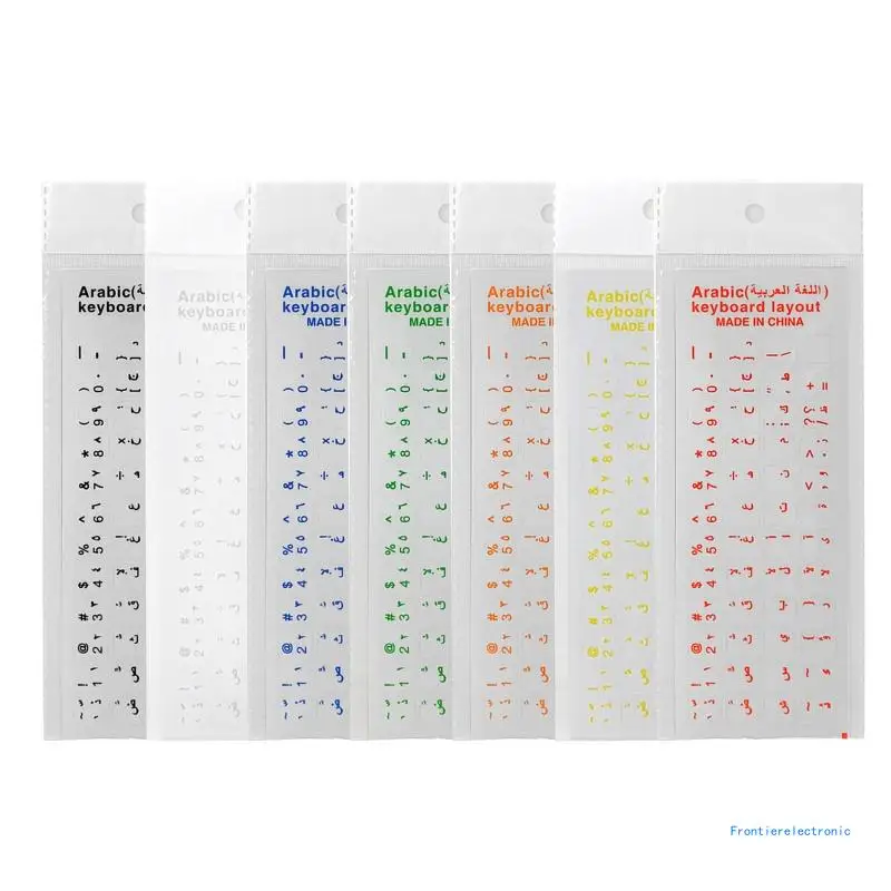 Wear-resistant Keyboards Stickers Letter Arabic Replacement for Laptop PC DropShipping