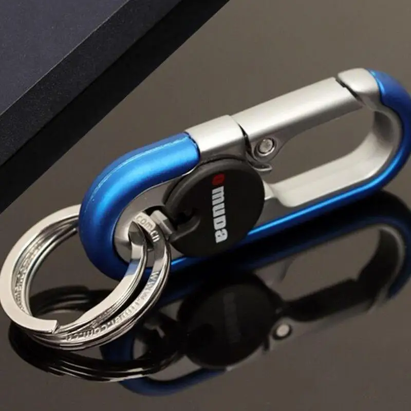 Key Carabiner Double Rings Key Rings Carabiner For Car Keys Easy Using And Disassemble Mini Outdoor Tools For Women Men Boys