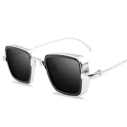 Vintage Steampunk Sunglasses Men 2025 Retro Metal Square Eyewear Trendy Brand Sun Glasses Shades For Women Lunette De Soleil