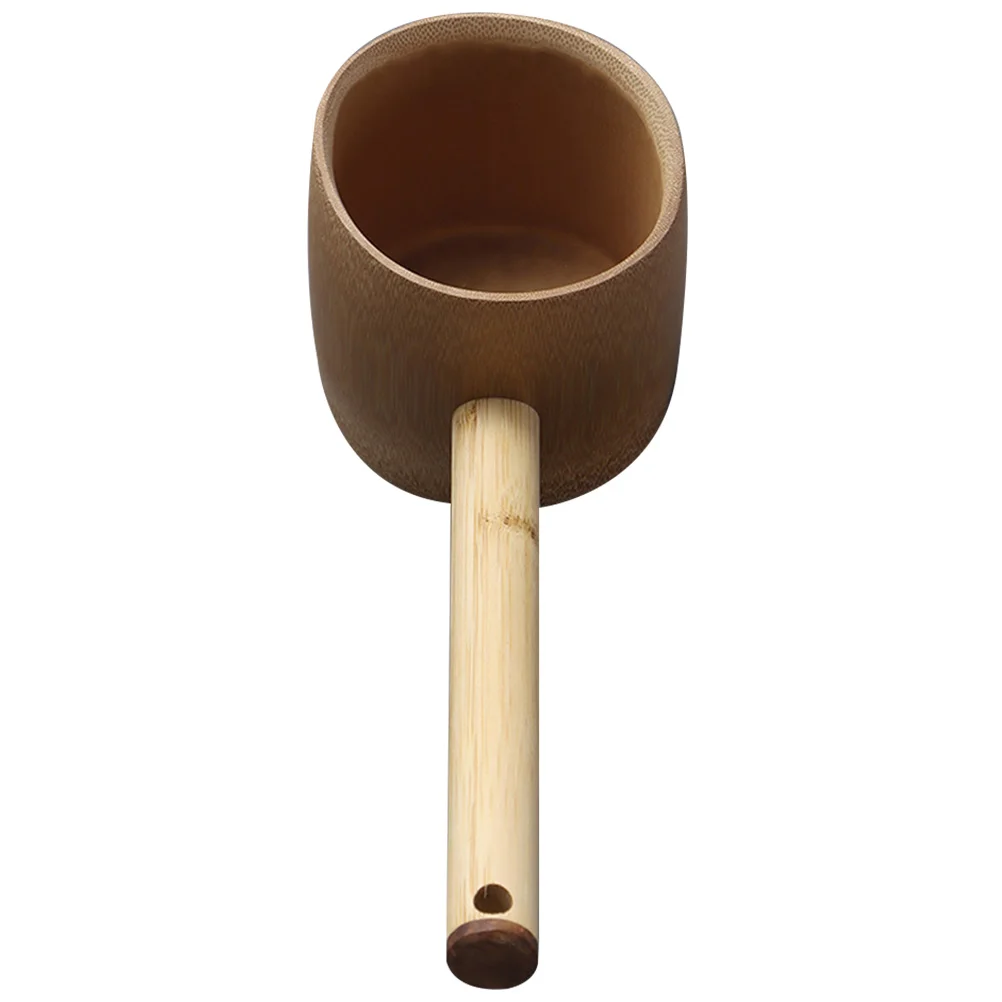 

Bamboo Water Spoon Large Capacity Kitchen Ladle Household Scoop Reliable Versatile Long Handle Practical