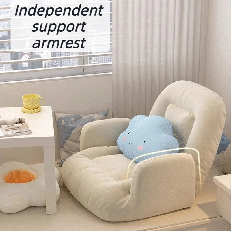 Folding Living Room Sofas Adjustment 1 Person Armchair Couch Comfortable Lazy Sofa Chaise Lounge Balcony Backrest Tatami Sofa