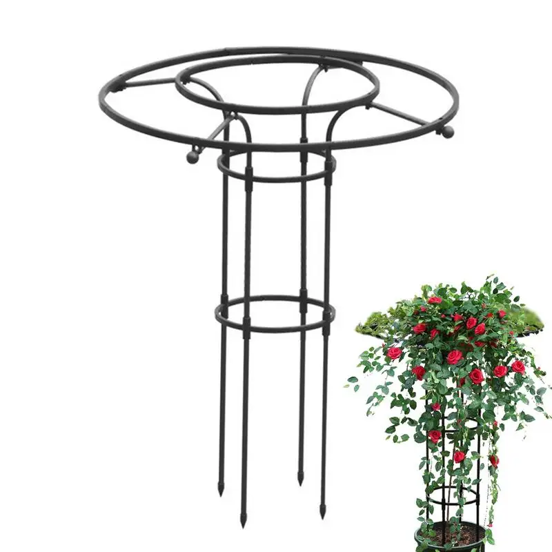90cm/120cm/150cm/180cm/210cm Plant Support Stakes Vine Climbing Bracket for Potted Plants Garden Tools  Semicircle Trellis