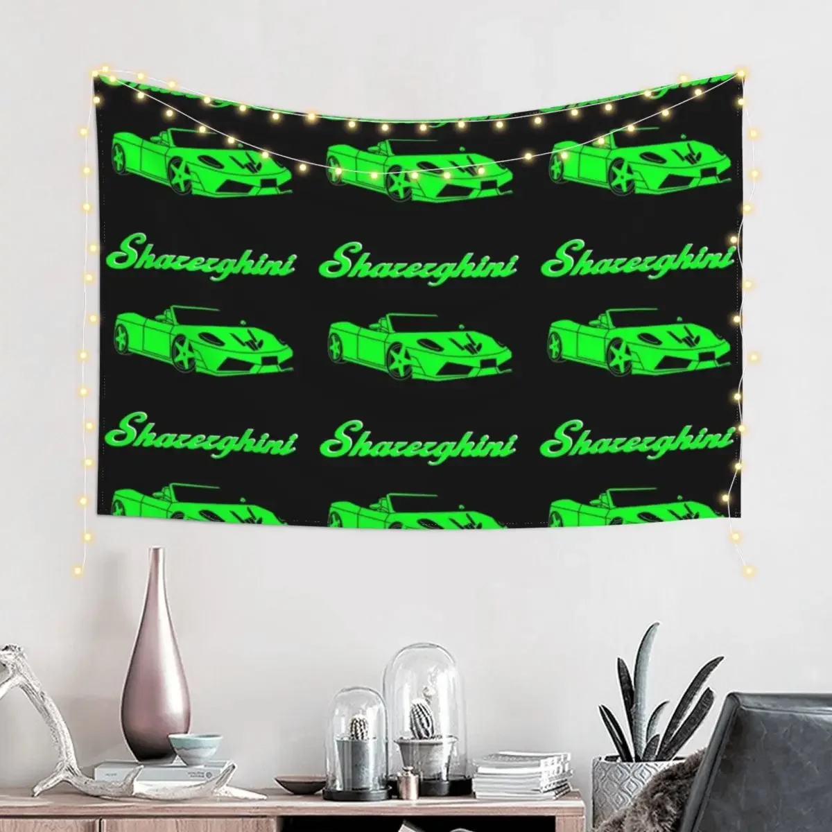 new, sharerghini, sharerghini merch,sharerghini Green, Sharerghini Hoodie, sharerghini t shirt, Sharer car, share, Tapestry