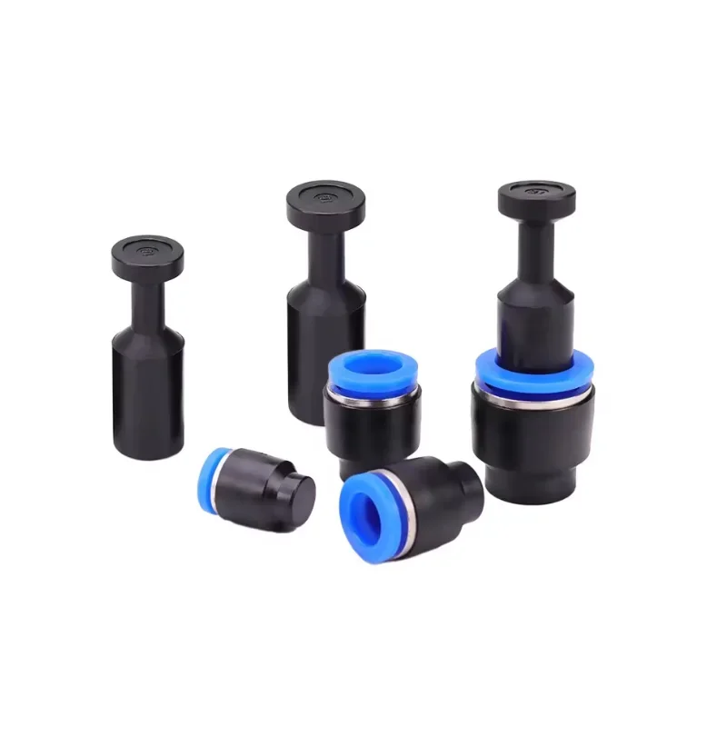 10pcs Pneumatic Plug Fittings Quick Nylon Fitting PP PPF 4/6/8/10/12/16mm Hose Tube Push Fit Dustproof Seal Connector Air Line