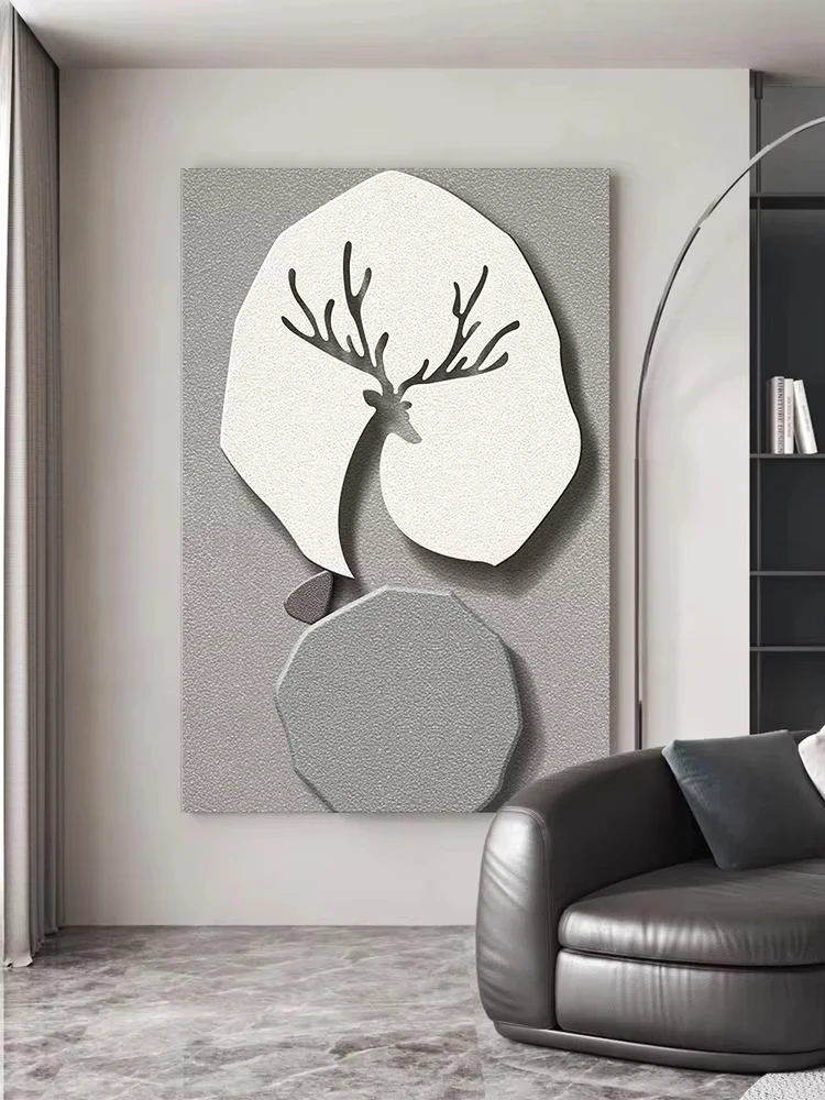 The season to turn the entrance door decorative painting moose fortune wall lamp