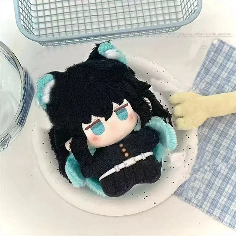 10cm Demons Slayers Tokitou Muichiro Plush Toy High Quality Figure Game Anime Cosplay Stuffed Doll Body Squeaking Plush Pendants