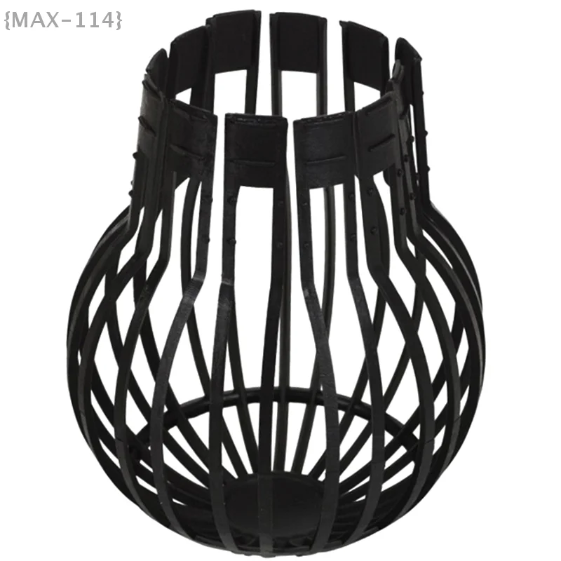 Outdoor Downpipe Strainer With Leaves Protection–Easy-To-Install Black Gutter Guard, Anti-Blocking For Home Garden, PP Material