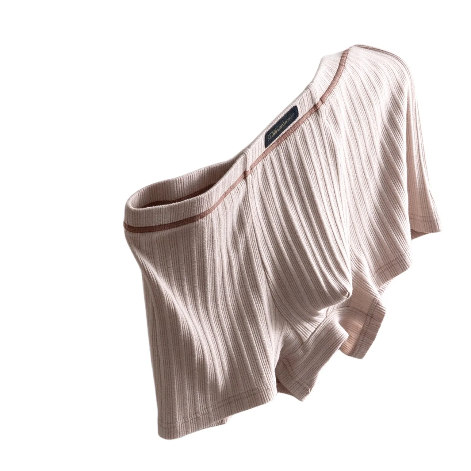 Fashion Casual Striped Sports Bulge Pouch Underwear Boxer Trunks Men Boxers Shorts Middle Waist Soft Man Panties
