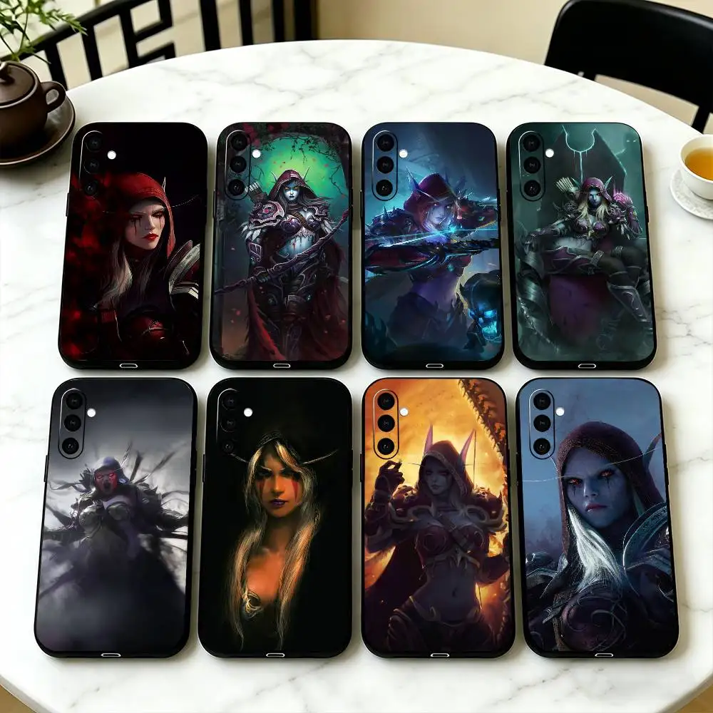 WoW S-Sylvanas Windrunner-r Phone Case For Samsung Galaxy A73,A72,A71,A70,A53,A52,A51,Others Soft Black Cover