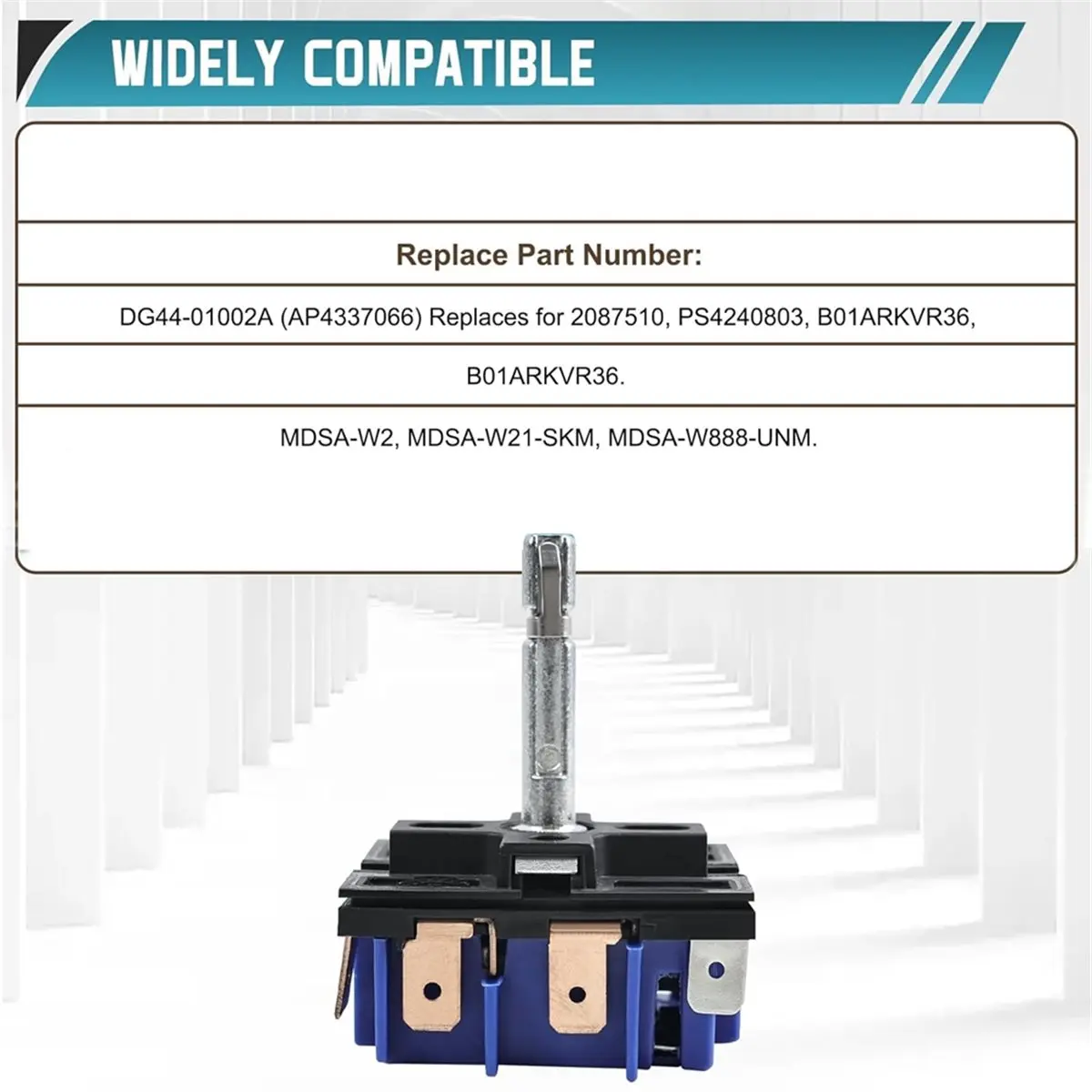 【New!】 DG44-01002A Range Surface Element Switch Replace for 2087510, MDSA-W21-SKM, MDSA-W888-UNM Energy Regulator for Samsung