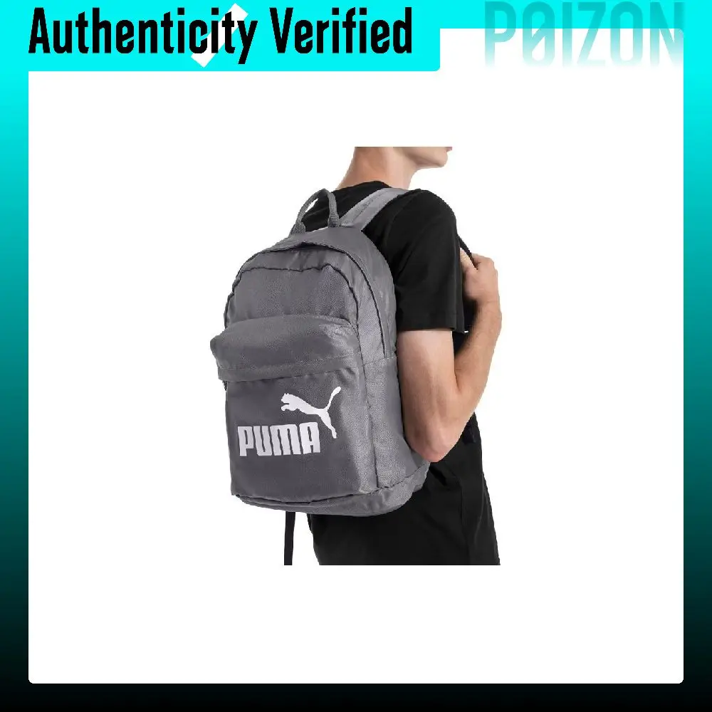 PUMA Nylon Fabric Backpack Regular Unisex Gray 075752-02