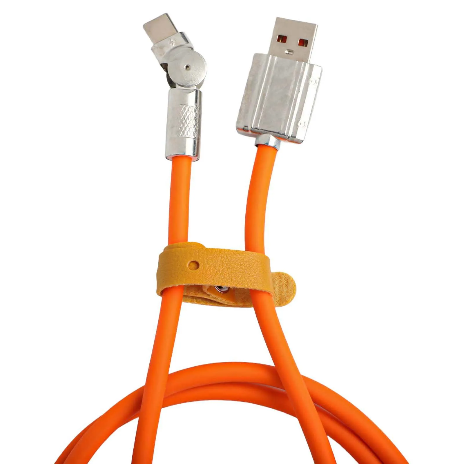 USB C Cable Rated for 120W Fast Charging and Equipped with 180 Degree Rotatable Elbow for Xiaomi Chargers and USB C Drones