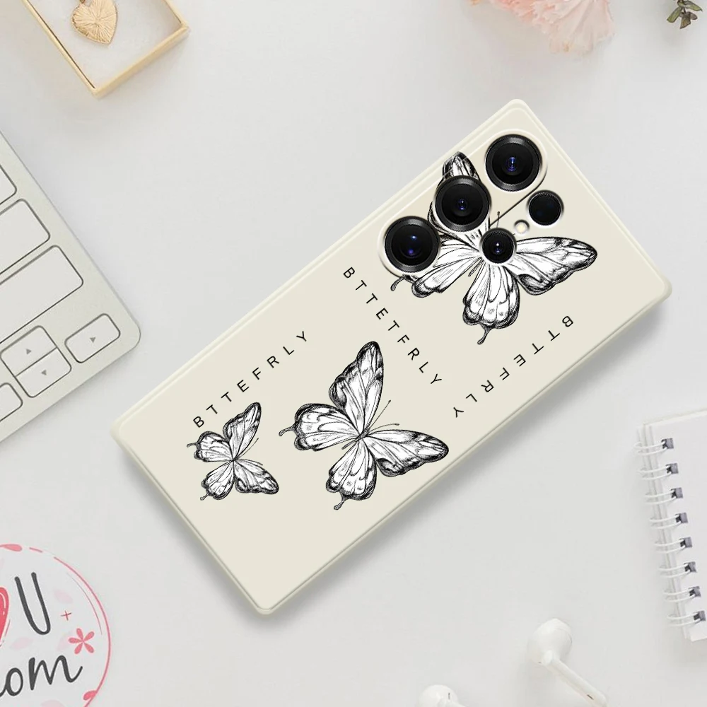 Butterfly Wind Mobile Phone Case  For Samsung Galaxy A56 A32 A23 A22 5G A32 A23 4G A55 A54 A53 A52 A51 A35 A34 A31 Soft Cover