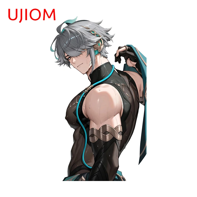 UJIOM Chibi Alhaitham Game Wall Stickers Personality Scratch-Proof PVC Decal Bookshelf Adhesive Wallpaper Room Decor Accessories