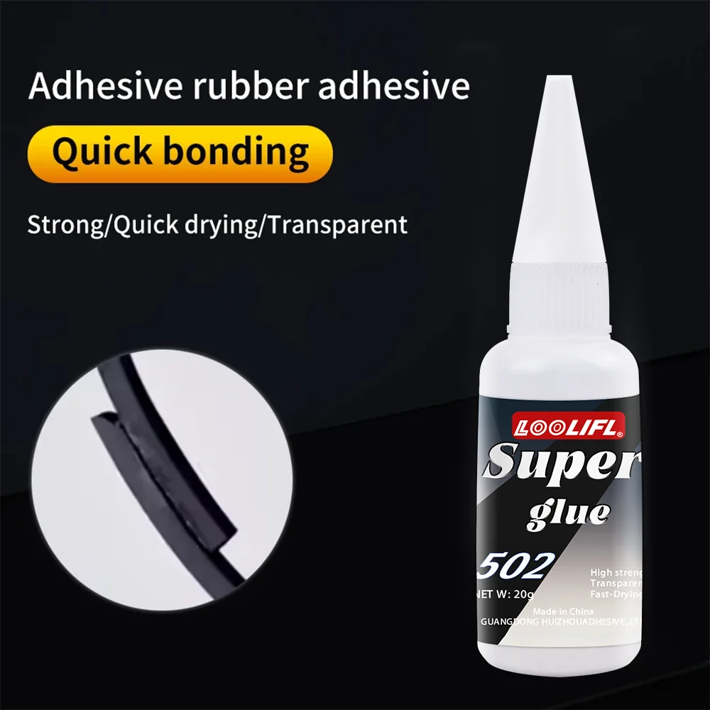 502 Super Glue Instant Strong Bond Adhesive Quick Dry Clear Glue for Metal Stainless Steel Aluminum Plastic Wood Ceramic Repair