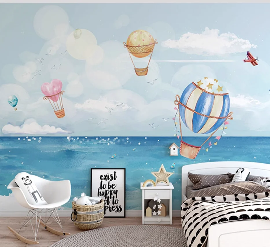 personalizado-3d-dos-desenhos-animados-fundo-papel-de-parede-oceano-quarto-das-criancas-pano-papel-de-parede-quarto-nuvem-jardim-de-infancia-mural