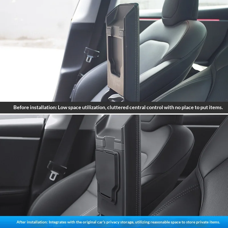 For Tesla YL Model Y Juniper 3 Highland Magnetic Center Console Storage Box Organizer Tray Under Screen