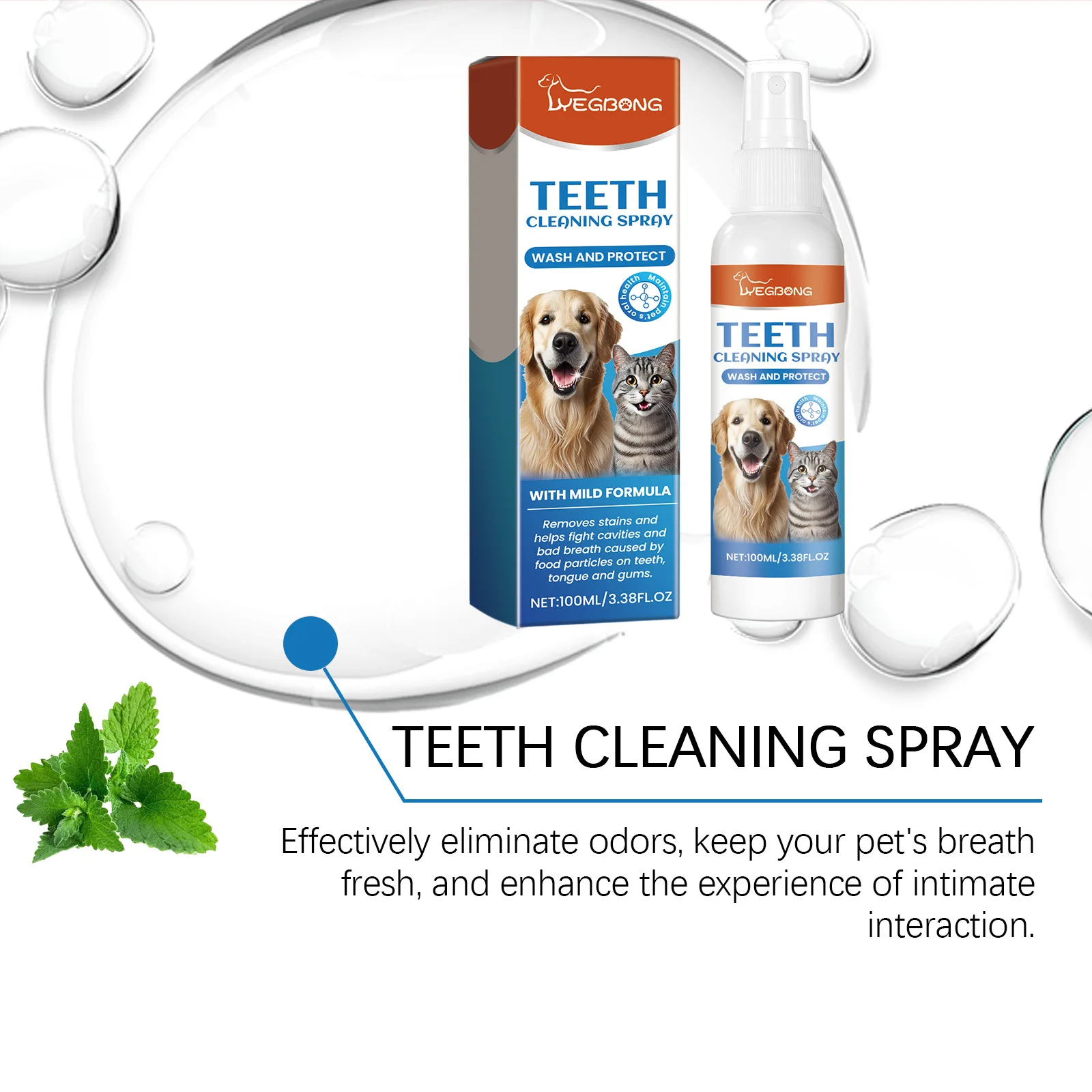 Pet Tooth Cleaning Liquid Tooth Stain Cleaning Tartar Remover Dental Odor Remover Fresh Breath Plaque Care Cat Dog Teeth Cleaner