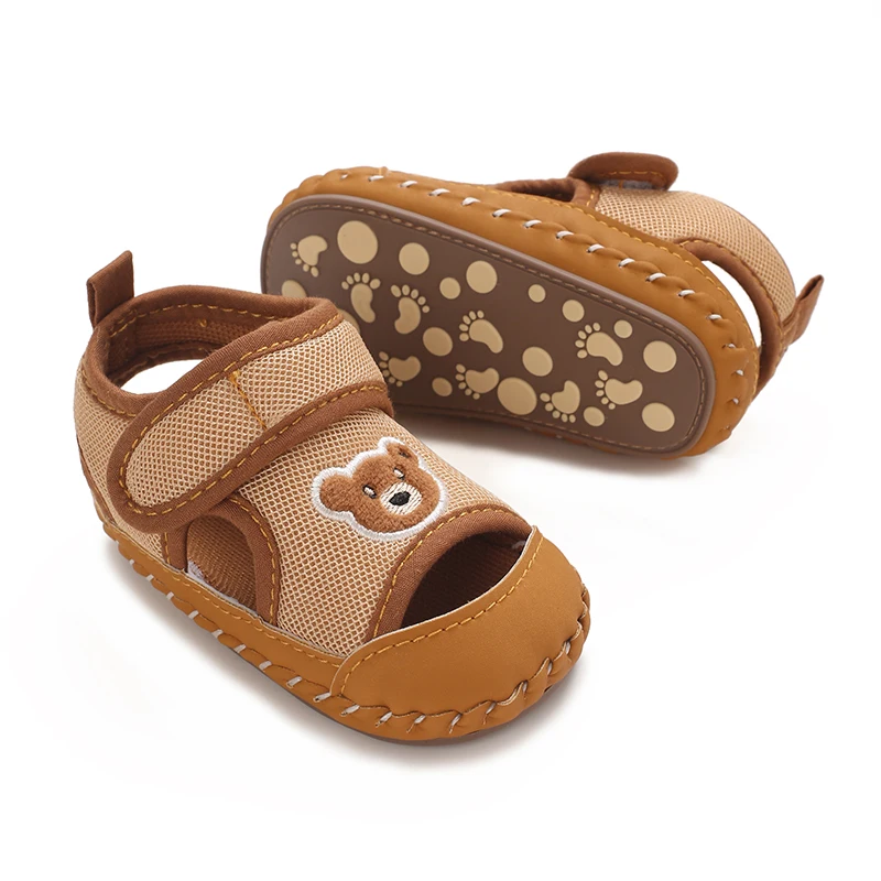 Frühling und Herbst Niedliche Bärenmuster Sportschuhe 0-12 Monate Baby Weiche Sohle Rutschfeste Sneaker – Detail 26