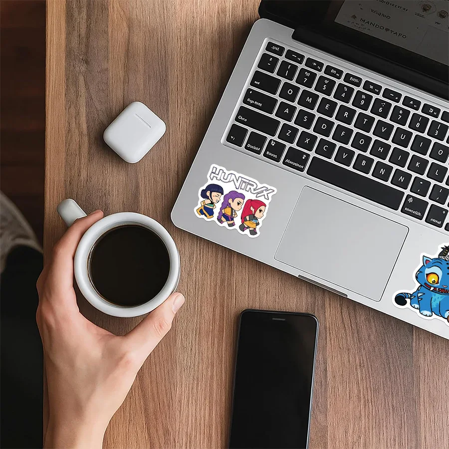 KPOP Demon Hunter Aufkleber, 60 Stück, koreanischer Idol-Film, wasserfest, Laptop-Aufkleber, Vinyl-Aufkleber für Wasserflaschen, Handyhüllen, DIY