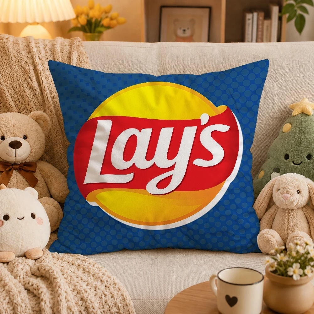 L-Lays-S BrandPillow Case Plush Pillow Cases Home Decoration Pillow Cover for Sofa Bed Chair Living Room