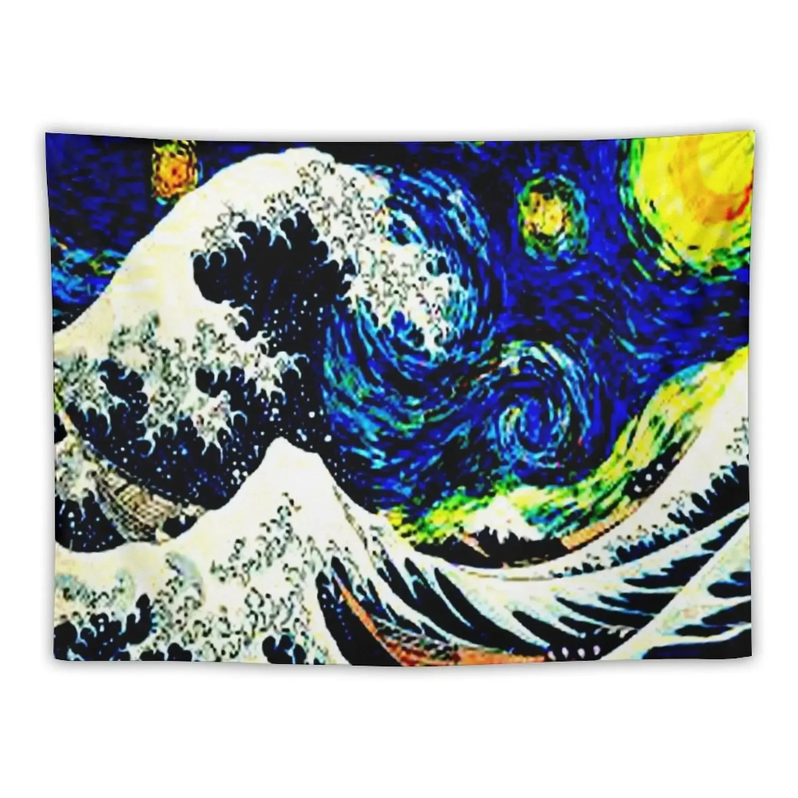 Starry Night Great Wave Tapestry Room Decorations Wall Hanging Wall Home Decorating Decoration Wall Tapestry